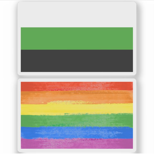 Neutrois-Pride Aufkleber (Vorderseite)