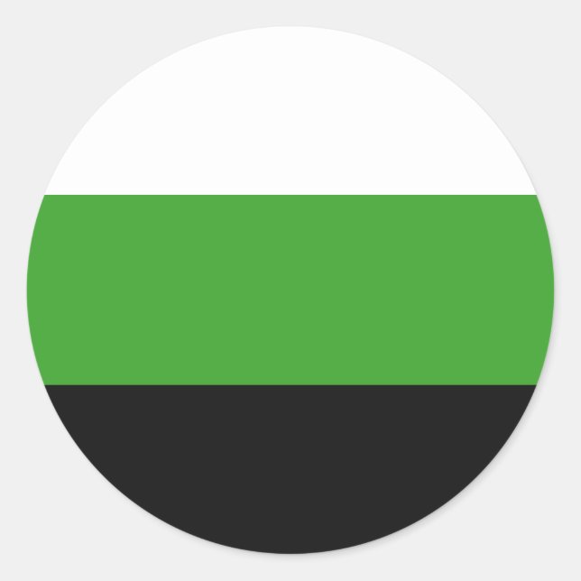 Neutrois Pride Flag Runder Aufkleber (Vorderseite)