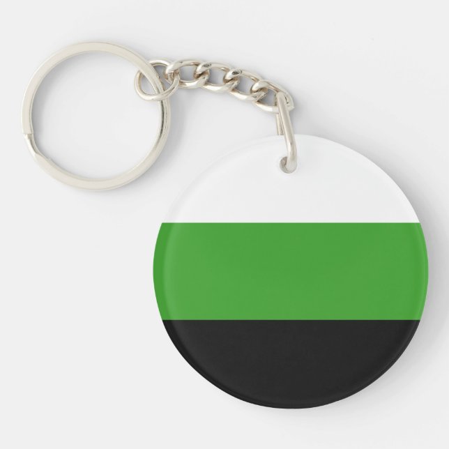 Neutrois Pride Flag Schlüsselanhänger (Vorderseite)