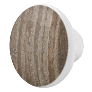 Neutronenbeige Holzkohle Grau-brauner Marmorstein Keramikknauf