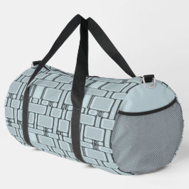 Neutronenblau des Rechteck-Musters Duffle Bag