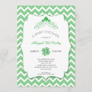 Neutronengeschlecht St Patrick's Day Baby Shower Einladung