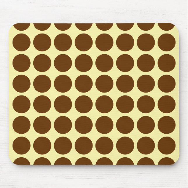 Neutronenpunkte der Nutmeg-Creme Mousepad (Vorne)