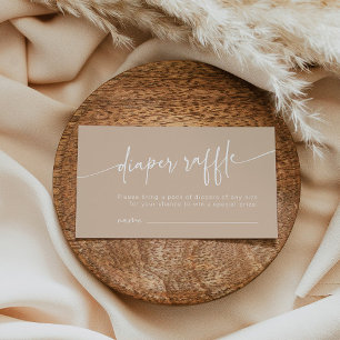 Neutronenstapel mit modernem Minimalistischen Tan Begleitkarte