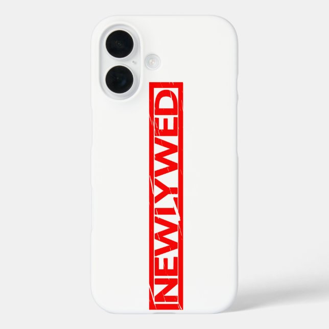 Neuverheiratete Briefmarke Case-Mate iPhone Hülle (Rückseite)