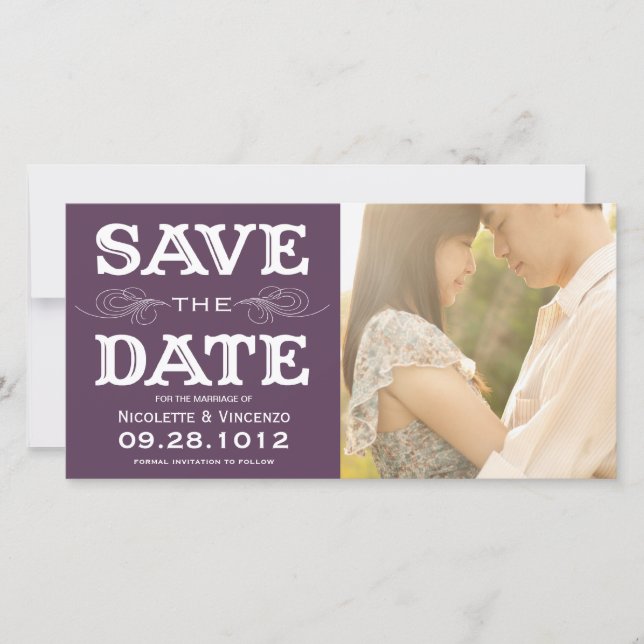 NEUVINTAG | SAVE THE DATE FOTOKARTE (Vorderseite)