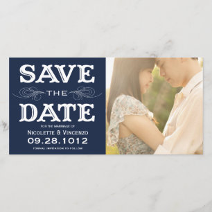 NEUVINTAG   SAVE THE DATE FOTOKARTE