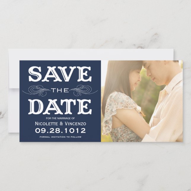 NEUVINTAG | SAVE THE DATE FOTOKARTE (Vorderseite)