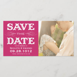 NEUVINTAG   SAVE THE DATE FOTOKARTE