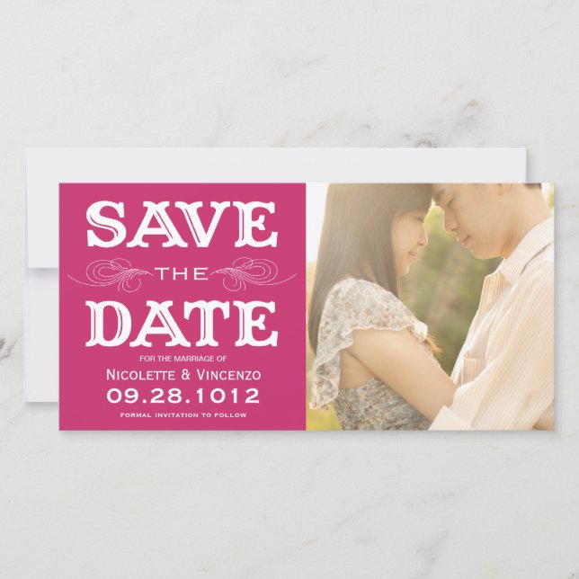 NEUVINTAG | SAVE THE DATE FOTOKARTE (Vorderseite)