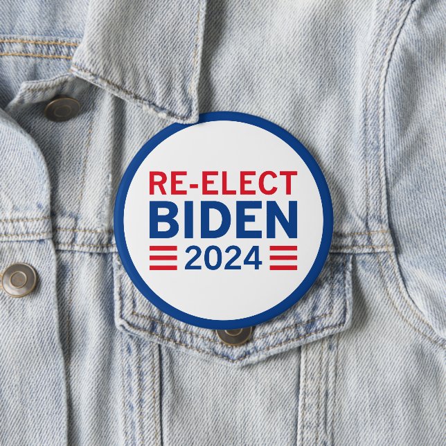 Neuwahl Biden 2024 Button (Beispiel)