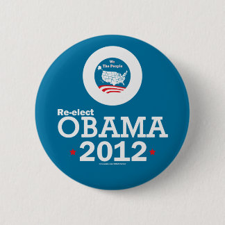 Neuwahl Obama 2012 Button