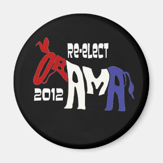Neuwahl Obama 2012 Magnet