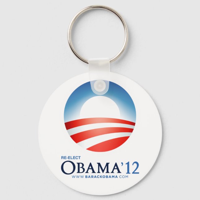 Neuwahl Obama 2012 Schlüsselanhänger (Vorderseite)