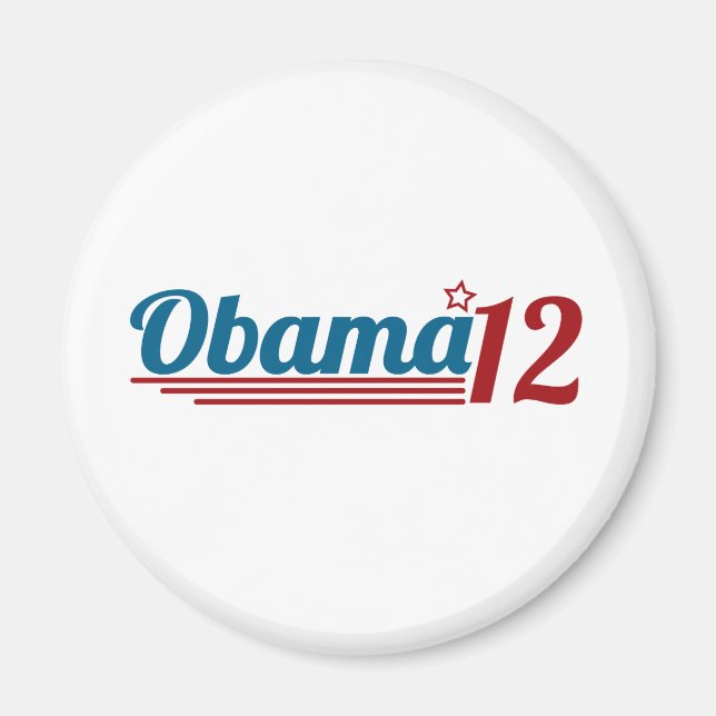 Neuwahl Obamas 12 Magnet (Vorne)