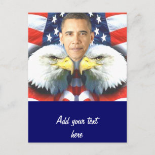 Neuwahl von Barack Obama_ Postkarte