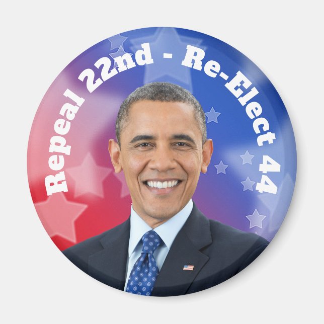 Neuwahl von Präsident Obama Magnet (Vorne)