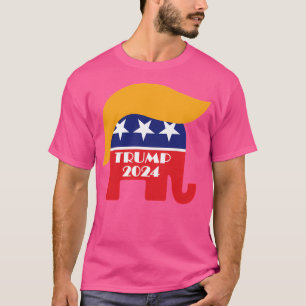 Neuwahl von Präsident Trump 2024 Republikanischer T-Shirt
