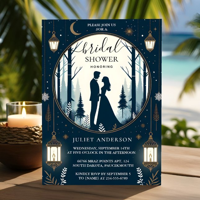 Neuwaldstars Snow Bright Winter Brautparty Einladung (Von Creator hochgeladen)