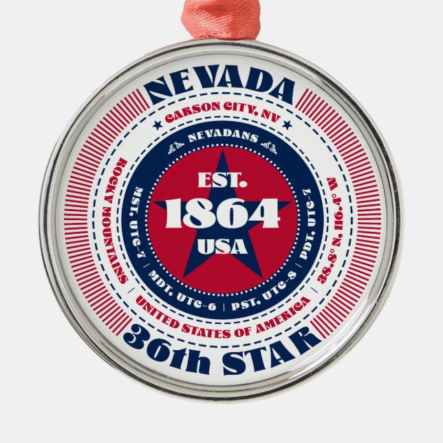 Nevada 36. Staat Weihnachtsschmuck (Vorne)