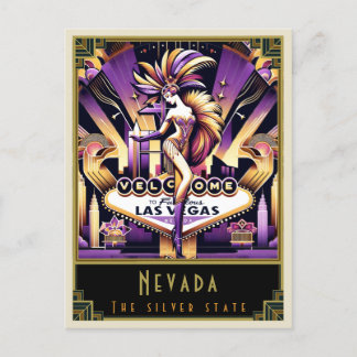 Nevada | Art Deco Postkarte