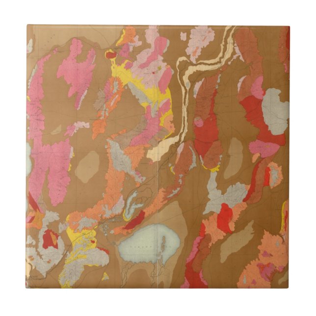 Nevada-Becken geologisch Fliese (Vorderseite)