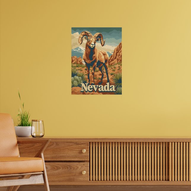 Nevada Bighorn Sheep Poster (Wohnzimmer 2)