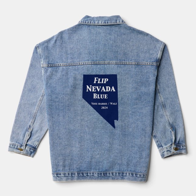 Nevada Blue im Jahr 2024 gedreht Jeansjacke (Rückseite)