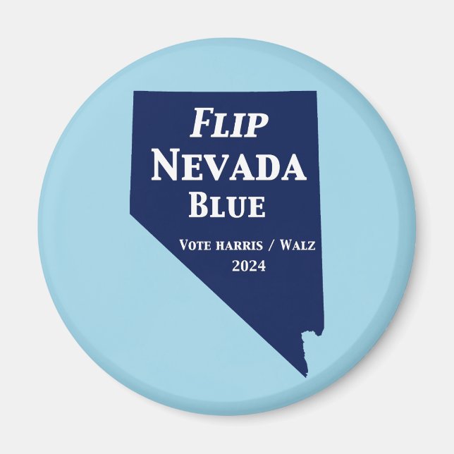 Nevada Blue im Jahr 2024 gedreht Magnet (Vorne)