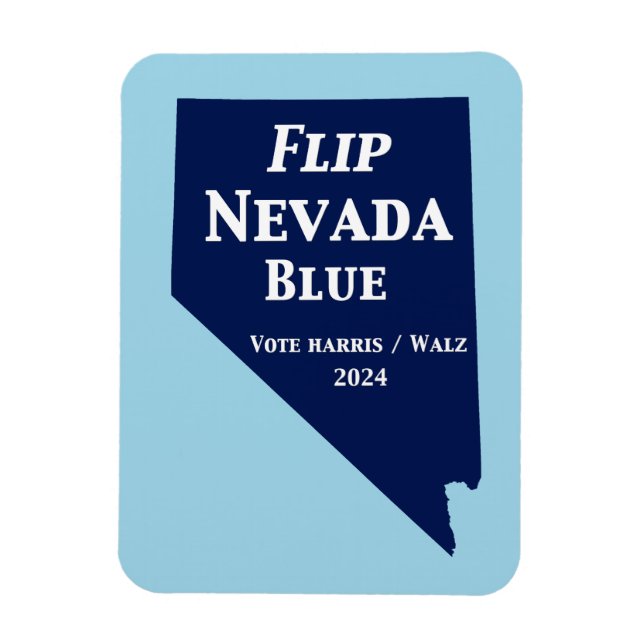 Nevada Blue im Jahr 2024 gedreht Magnet (Vertikal)