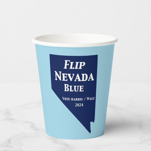 Nevada Blue im Jahr 2024 gedreht Pappbecher (Vorderseite)