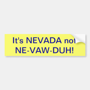 Nevada bumbersticker autoaufkleber