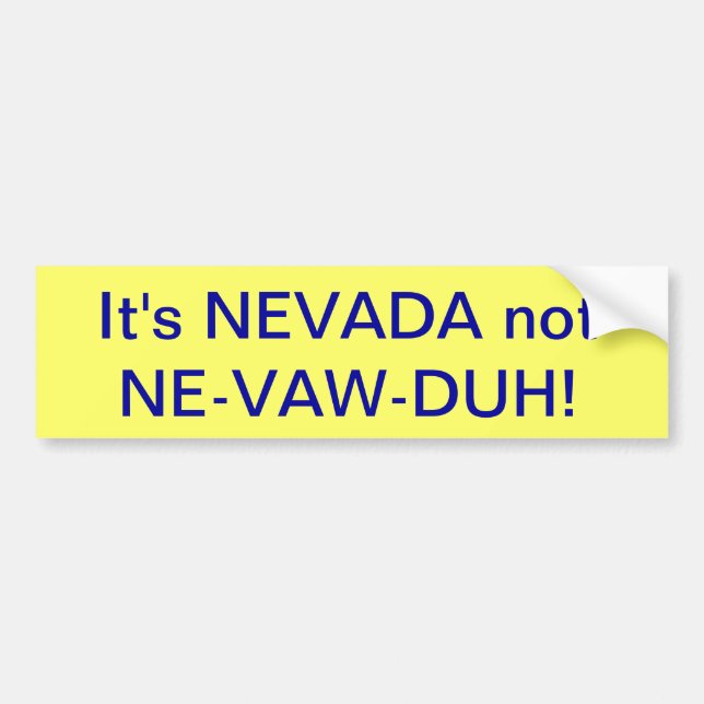Nevada bumbersticker autoaufkleber (Vorne)