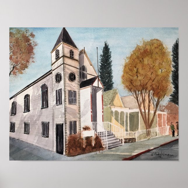 NEVADA CA SCENES - WASSERFARBE POSTER (Vorne)