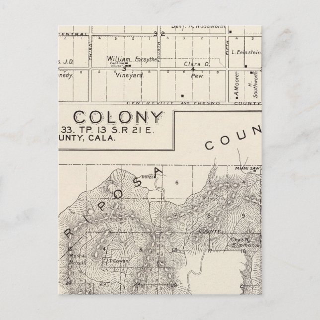Nevada Colony Postkarte (Vorderseite)