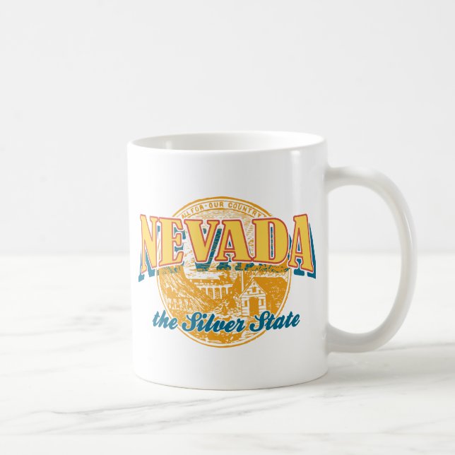 Nevada - Der Silberner Staat Tasse (Rechts)
