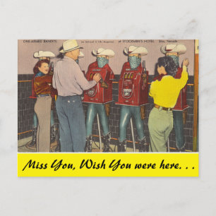 Nevada, Einarmige Banditen, Elko Postkarte