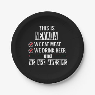 Nevada Essen Meat Drink Bier Phantastisch Pappteller