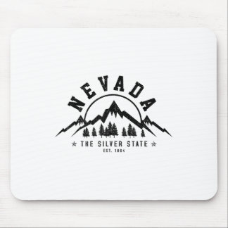 Nevada Est. 1864 Vintage Berge Natur Außenbereich Mousepad