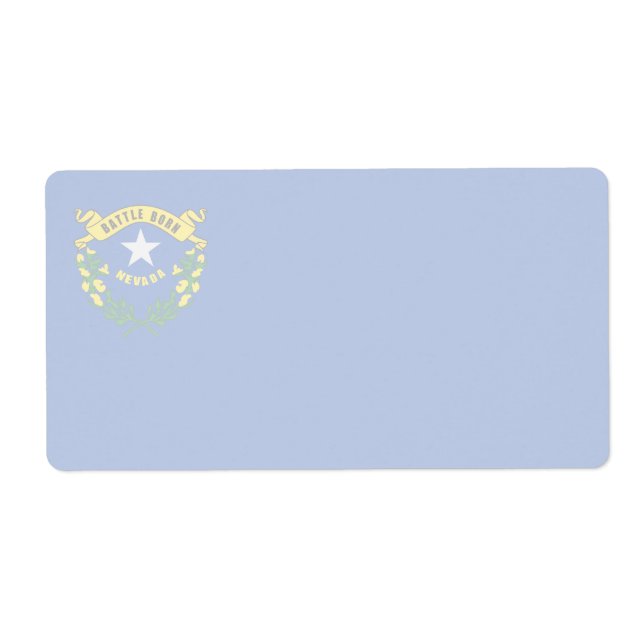 Nevada Faint Flag Shipping Label (Vorne)