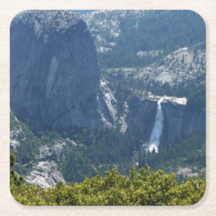 Nevada Falls from Panorama Trail Yosemite Rechteckiger Pappuntersetzer