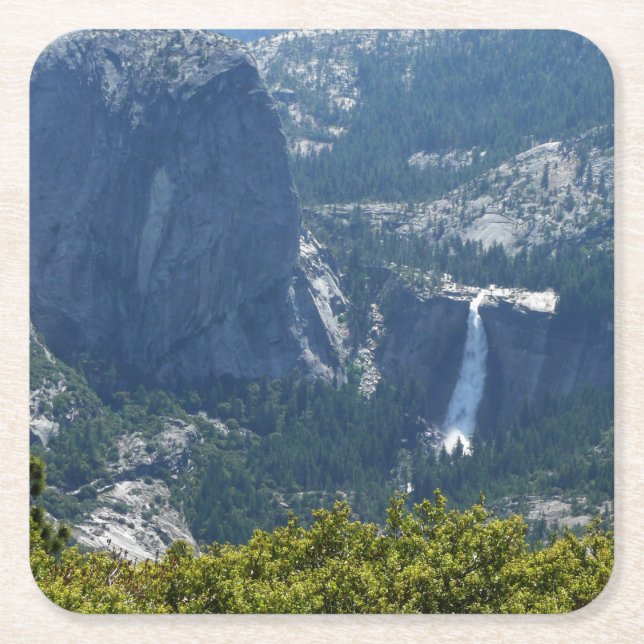 Nevada Falls from Panorama Trail Yosemite Rechteckiger Pappuntersetzer (Vorderseite)