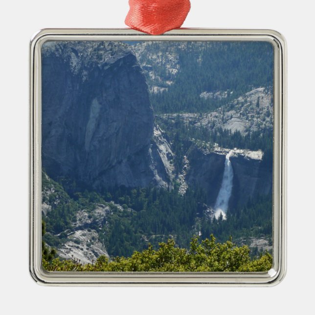 Nevada Falls from Panorama Trail Yosemite Silbernes Ornament (Vorne)