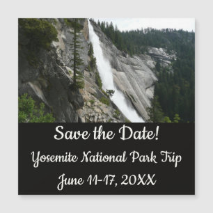 Nevada Falls im Yosemite National Park Magnetkarte