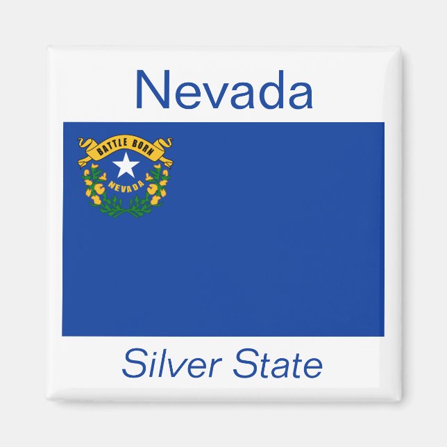 Nevada Flag Magnet (Vorne)