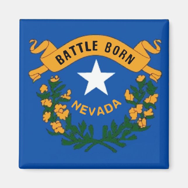 Nevada Flag Magnet (Vorne)