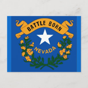Nevada Flag Postkarte