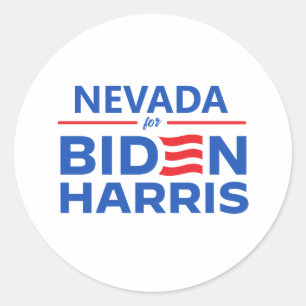 Nevada für Biden Harris Runder Aufkleber