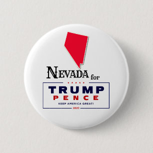 Nevada für Trump Pence 2020 Button
