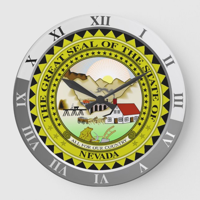 Nevada Große Wanduhr (Vorderseite)